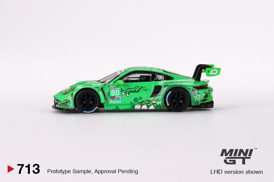 2024 Porsche 911 GT3 R #80 GTD AO Racing 2023 IMSA Sebring 12 Hrs Green: Image 4