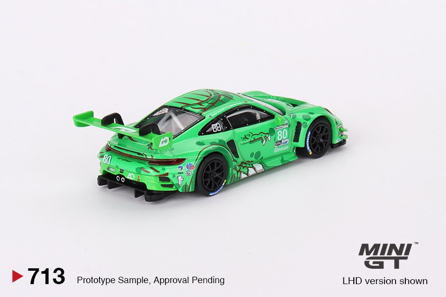 2024 Porsche 911 GT3 R #80 GTD AO Racing 2023 IMSA Sebring 12 Hrs Green: Image 5
