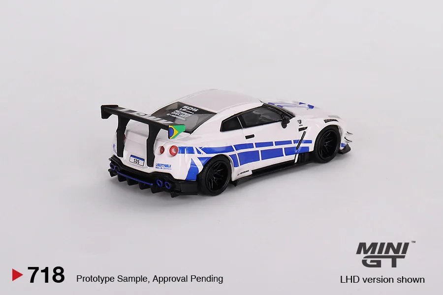 2024 LB WORKS Nissan GT-R (R35) Type 2, Rear Wing ver 3 White: No Package: Image 2