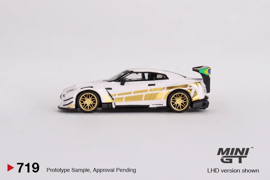 2024 LB WORKS Nissan GT-R (R35) Type 2, Rear Wing ver 3 White: No Package: Image 3