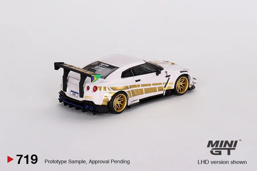 2024 LB WORKS Nissan GT-R (R35) Type 2, Rear Wing ver 3 White: No Package: Image 2