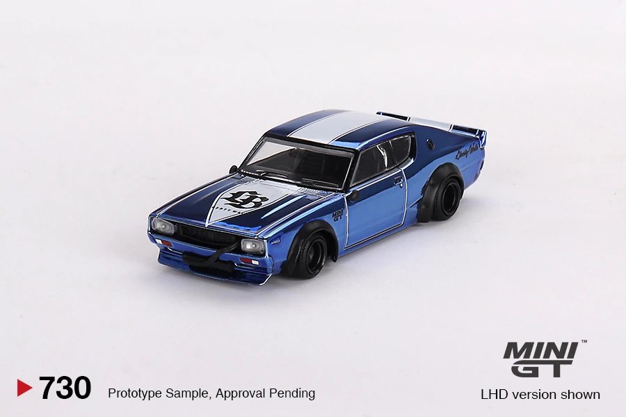 Hot Wheels Nissan Skyline Kenmeri Liberty Walk Chrome Blue