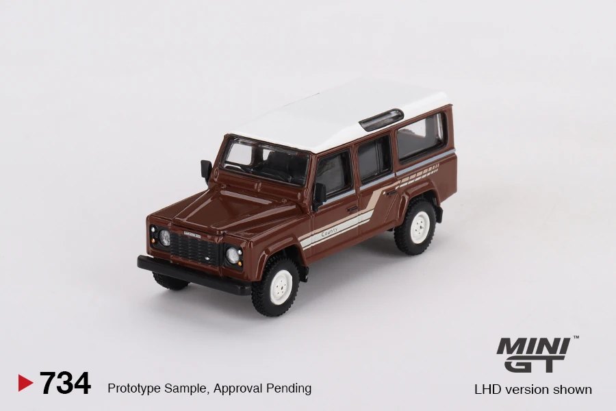 Hot Wheels Land Rover Defender 110 1985 County Station Wagon Russet Brown