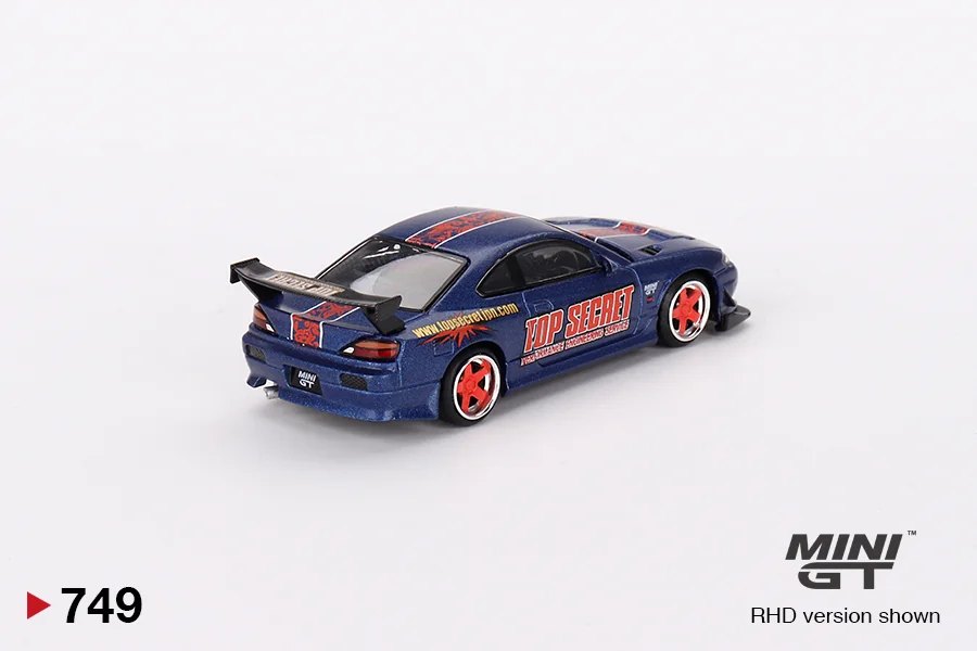 2024 Nissan Silvia (S15) Top Secret Matte Blue w/ Red Accent Red: No Package: Image 2