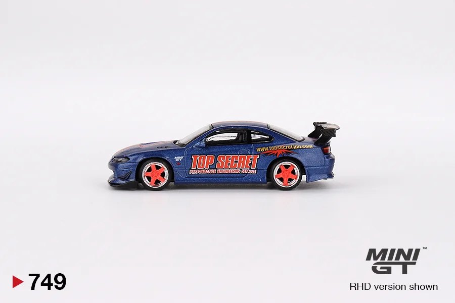 2024 Nissan Silvia (S15) Top Secret Matte Blue w/ Red Accent Red: No Package: Image 3