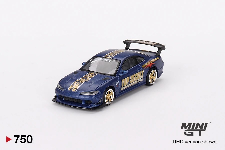 Hot Wheels Nissan Silvia (S15) Top Secret Matte Blue w/  Accent