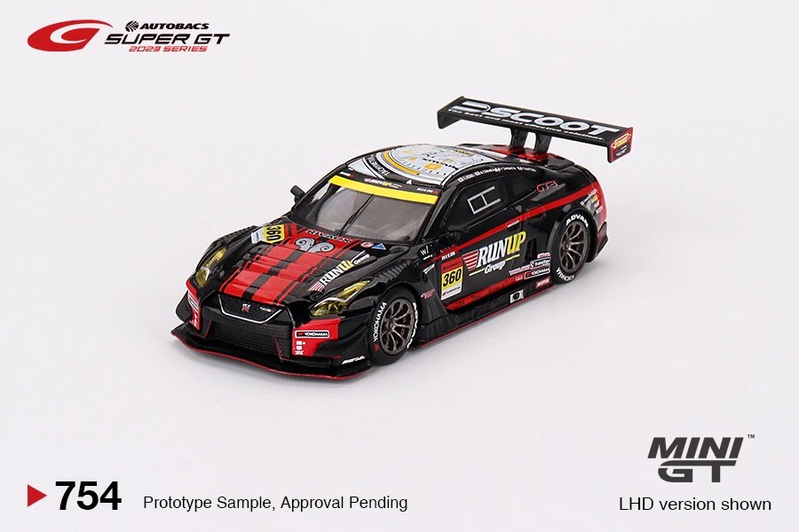 Hot Wheels Nissan GT-R Nismo GT3 #360 "Runup Rivaux GT-R" Tomei Spports 2023 Super GT Series