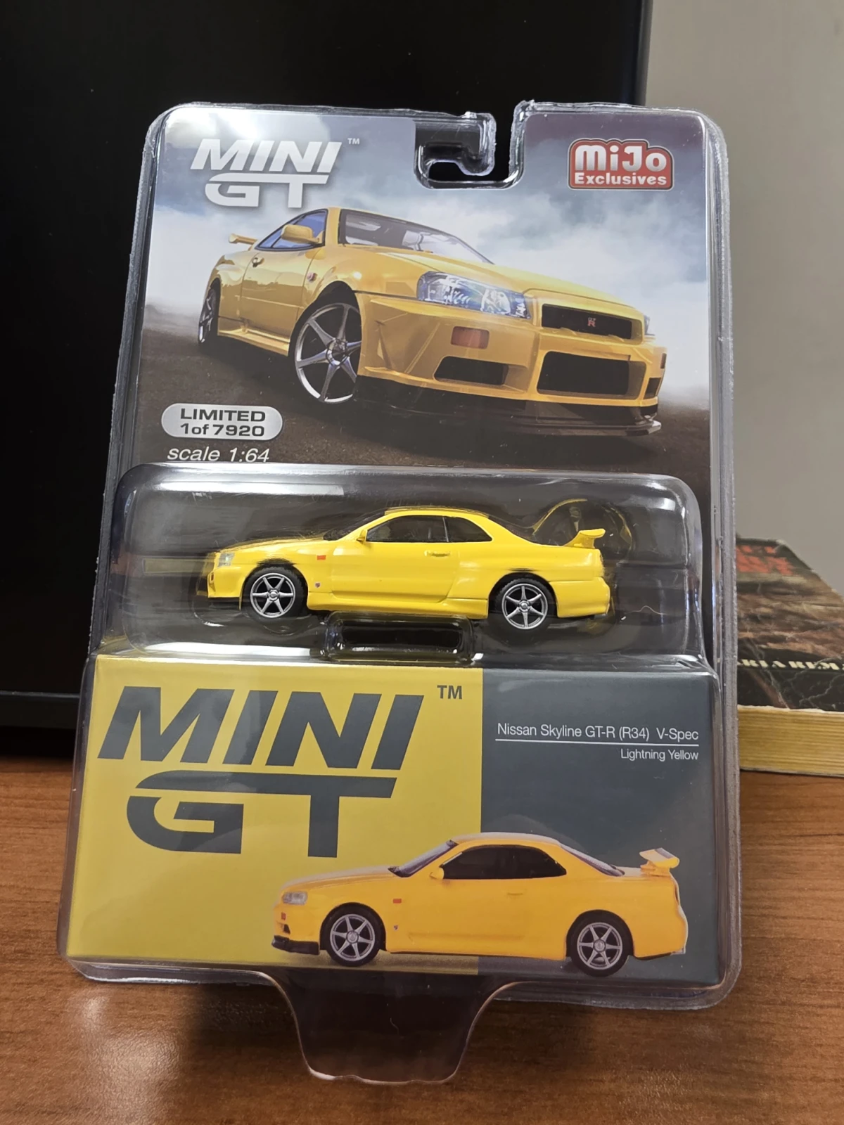 2024 Nissan Skyline GT-R (R34) V-Spec Yellow: Blister: Image 2