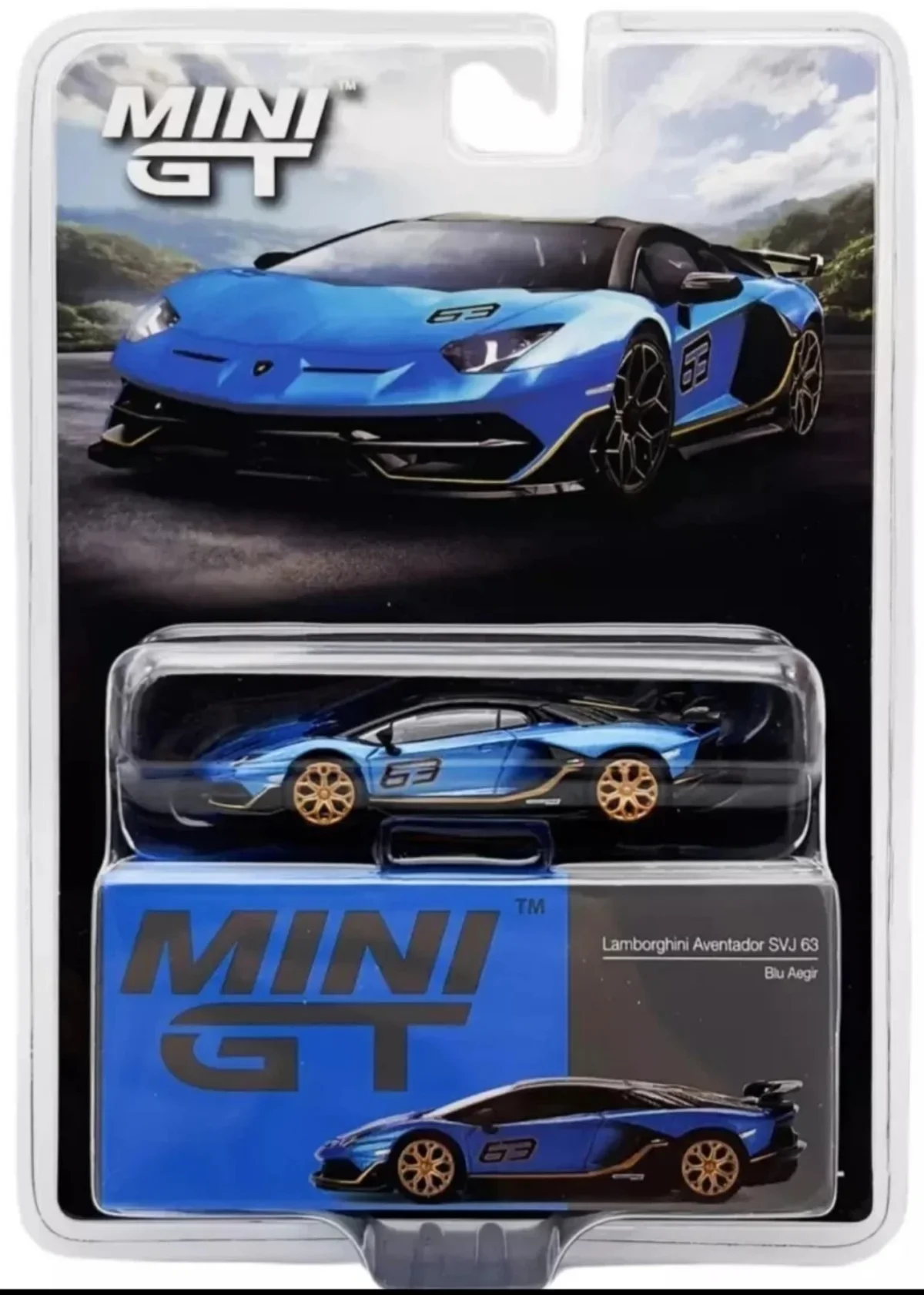 2024 Lamborghini Aventador SVJ 63 Blue: Blister: Image 2