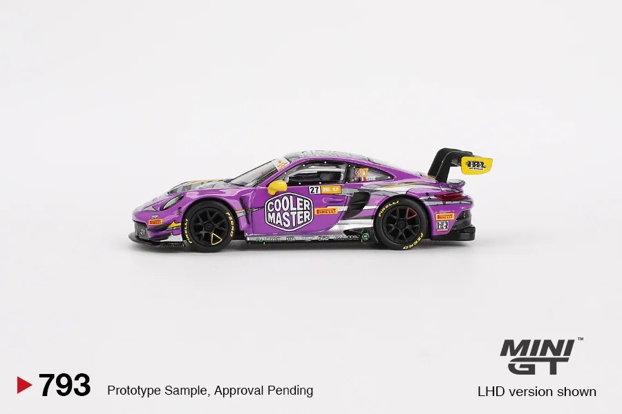 2025 Porsche 911 GT3 R #27 HubAuto Racing 2023 FIA GT World Cup 70th Macau Grand Prix Purple: No Package: Image 3