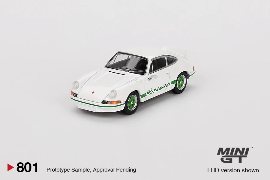 Hot Wheels Porsche 911 Carrera RS 2.7 Grand Prix White with Green Livery