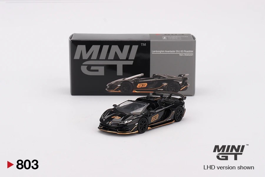 Hot Wheels Lamborghini Aventador SVJ 63 Roadster Nero Aldebaran