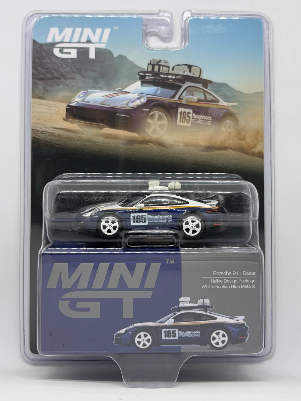 2024 Porsche 911 Dakar Rallye Design Package White/Gentian Blue Metallic White: Blister: Image 2