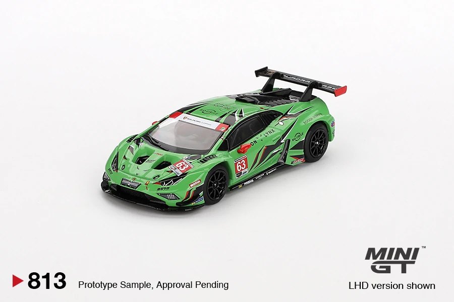 Hot Wheels Lamborghini Huracán GT3 EVO2 #63 Iron Lynx IMSA 2023 Daytona 24 Hrs