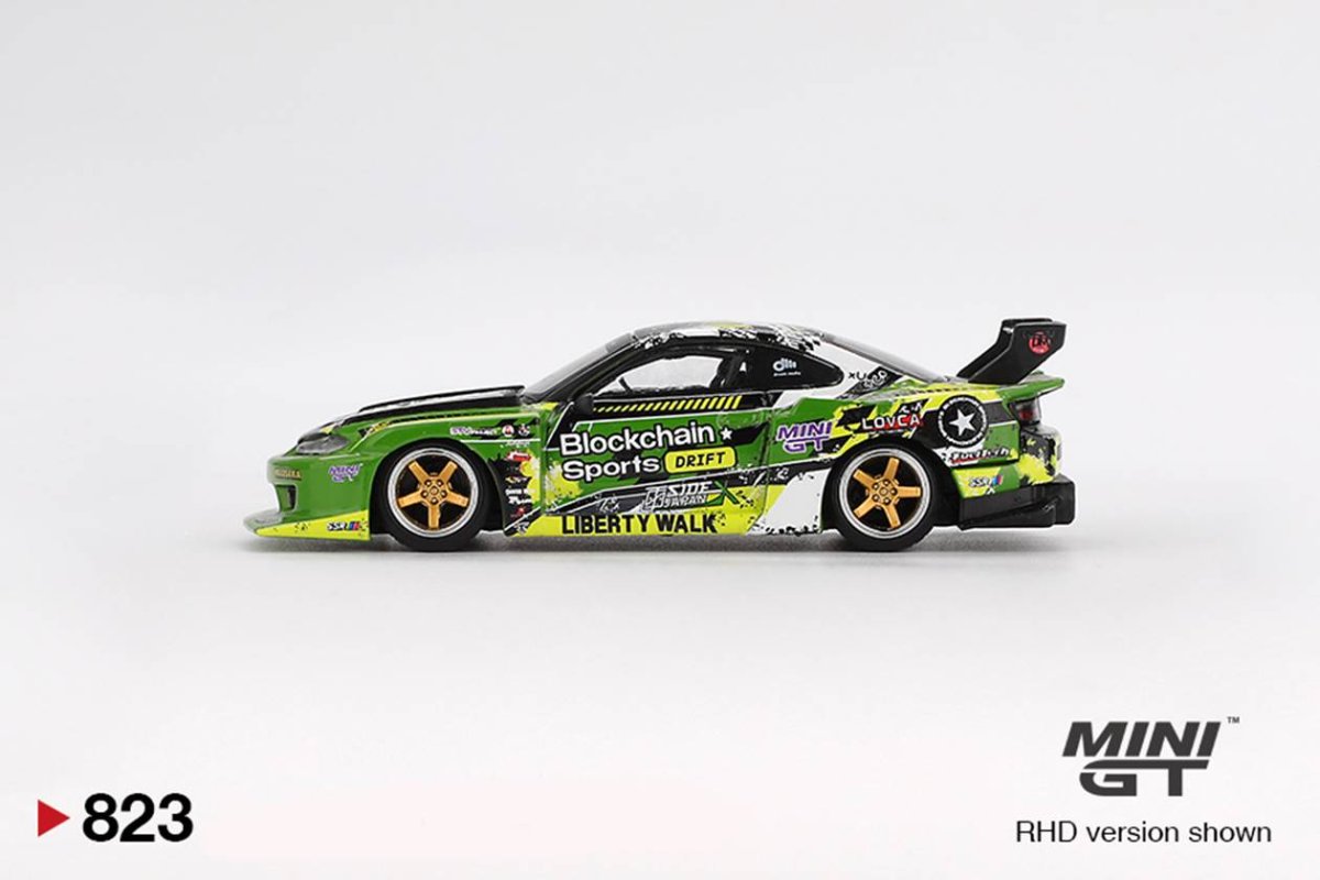 2025 Nissan LB-Super Silhouette S15 SILVIA #555 V2 2024 Formula Drift Japan Green: Image 3