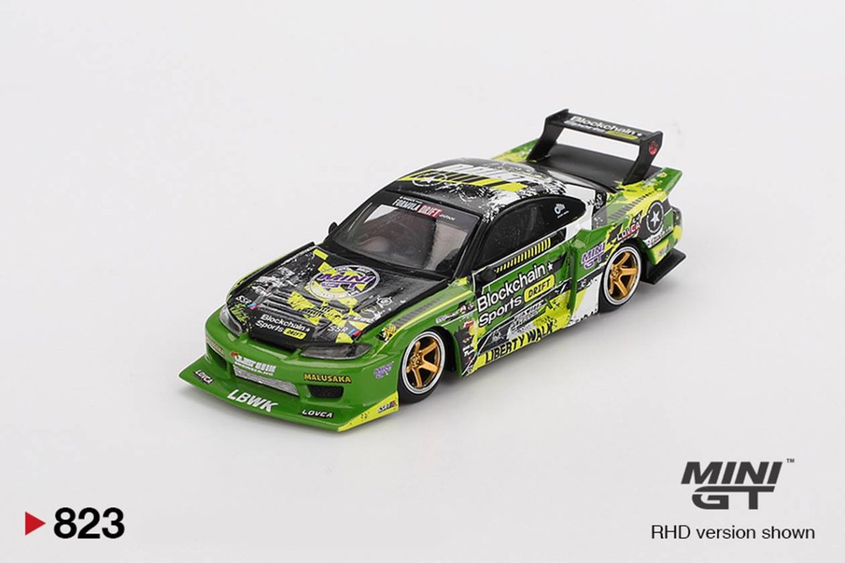 2025 Nissan LB-Super Silhouette S15 SILVIA #555 V2 2024 Formula Drift Japan Green: Image 2