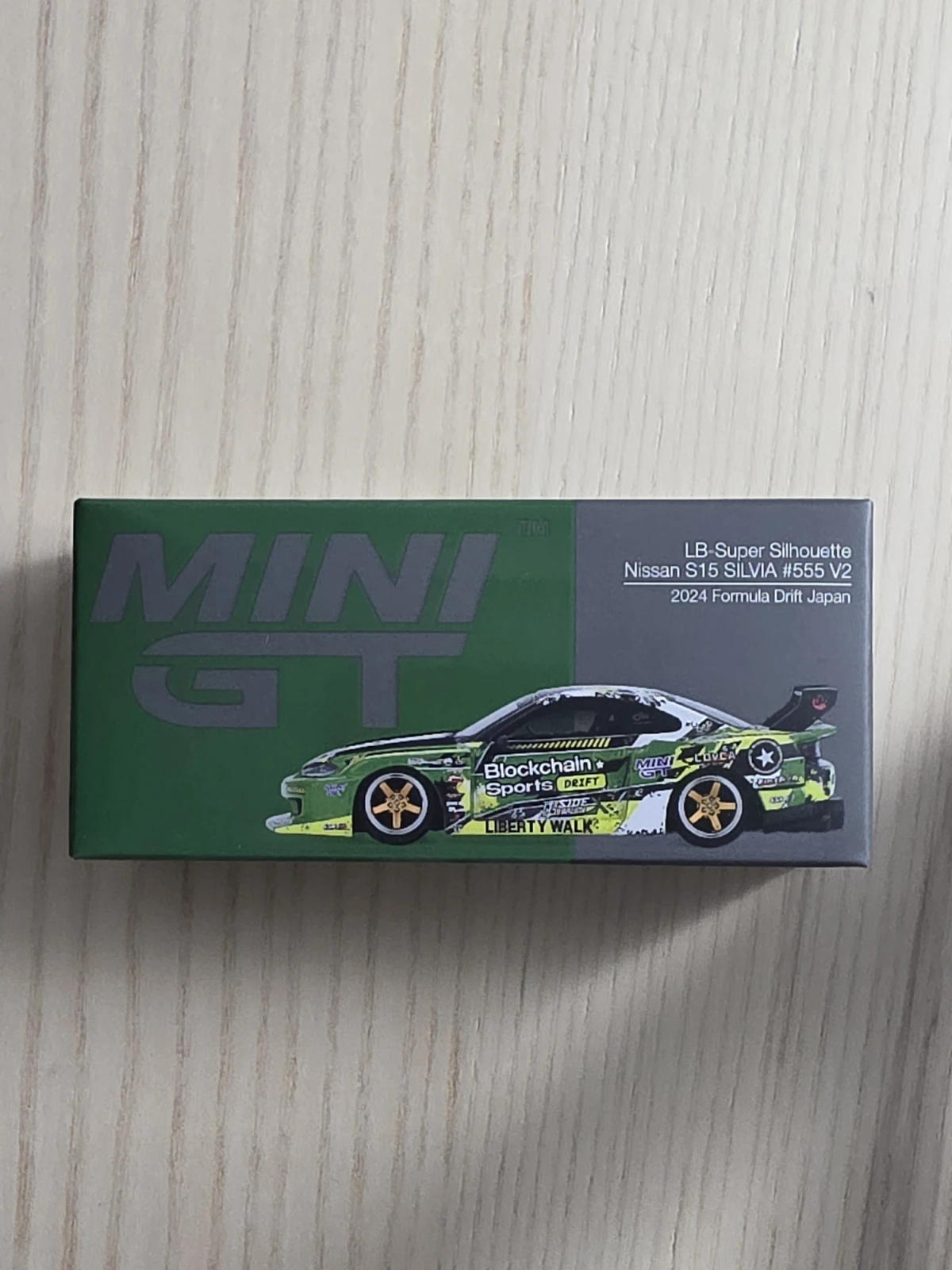 2025 Nissan LB-Super Silhouette S15 SILVIA #555 V2 2024 Formula Drift Japan Green: Box: Image 5