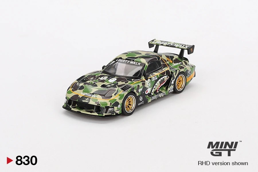 Hot Wheels Mazda RX-7 LB -Super Silhouette LBWK x A Bathing Ape Crossover
