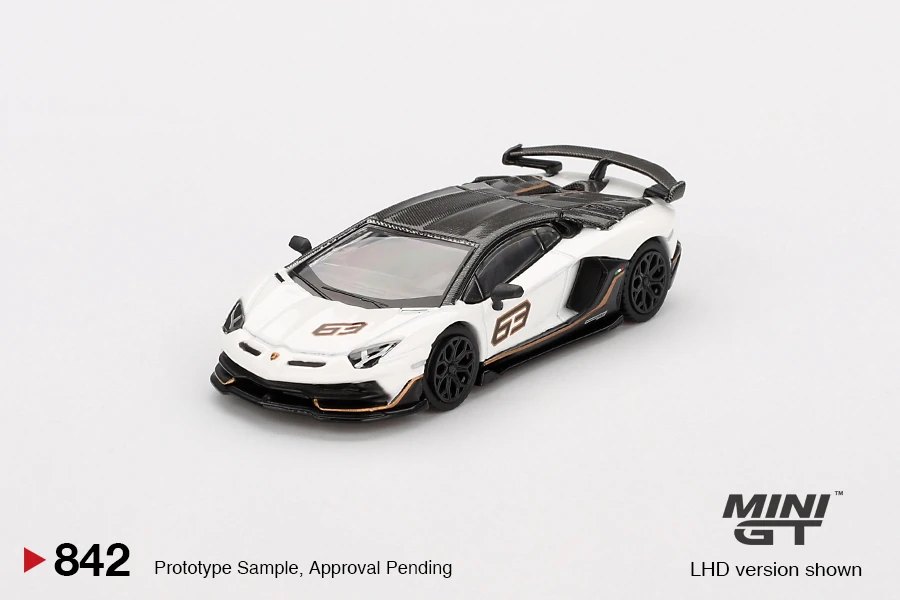 2024 Lamborghini Aventador SVJ 63 White: Image 3