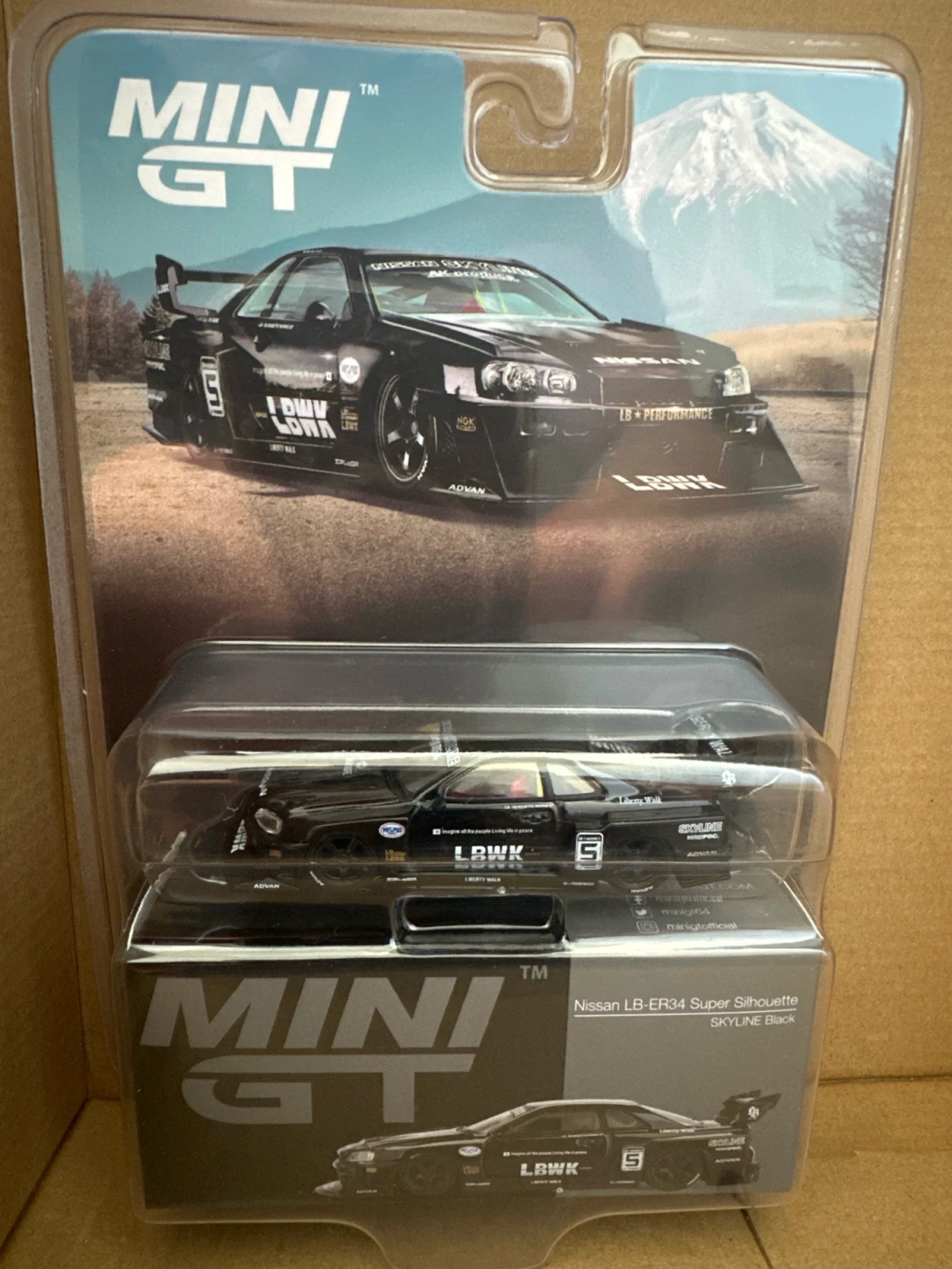 2025 Nissan LB-ER34 Super Silhouette Skyline Black Black: Blister: Image 2