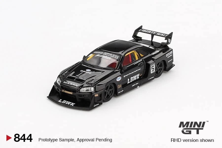 Hot Wheels Nissan LB-ER34 Super Silhouette Skyline Black
