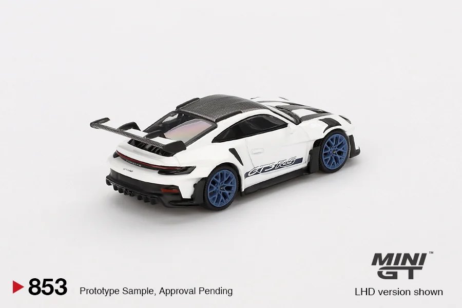 2025 Porsche 911 992 GT3 RS Weissach Package White w/ Indigo Blue Wheels White: No Package: Image 2