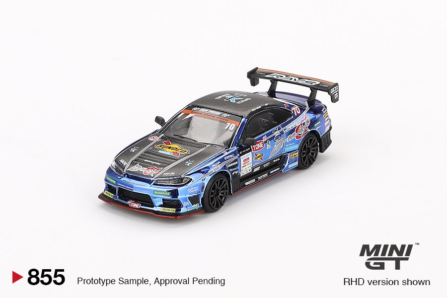 2023 Nissan Silvia (S15) D-MAX #70 D-MAX Racing 2023 D1 Grand Prix Blue: Image 2