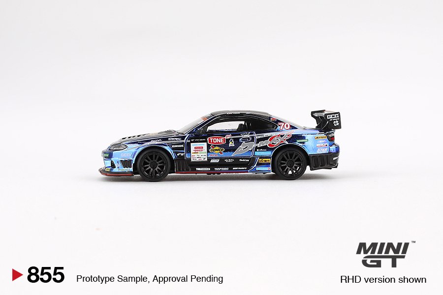 2023 Nissan Silvia (S15) D-MAX #70 D-MAX Racing 2023 D1 Grand Prix Blue: Image 3