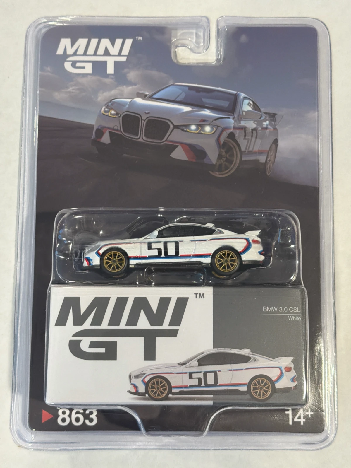2025 BMW 3.0 CSL White White: Blister: Image 2