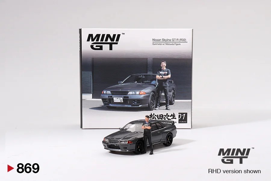 2025 Nissan Skyline GT-R (R32) Gunmetal W/ Matsuda Figure: No Package: Image 4