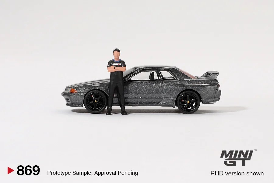 2025 Nissan Skyline GT-R (R32) Gunmetal W/ Matsuda Figure: No Package: Image 3