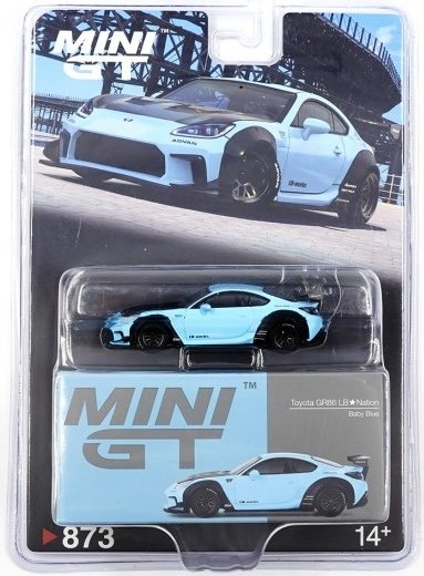 2025 LB★Nation Toyota GR86 Baby Blue Blue: Blister: Image 3