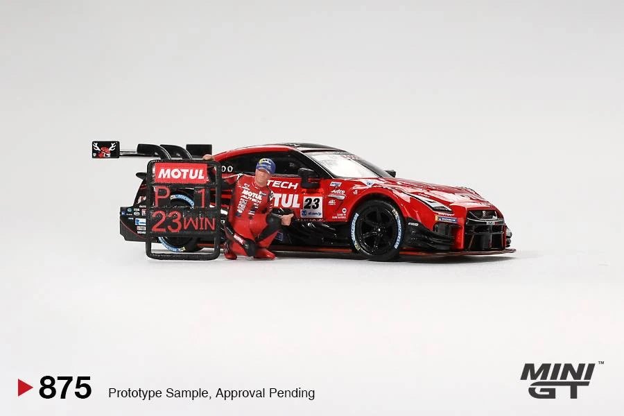 Hot Wheels Nissan GT-R NISMO #23 "MOTUL AUTECH GT-R 2021" Super GT Series Suzuka Winner w/ Matsuda Figure