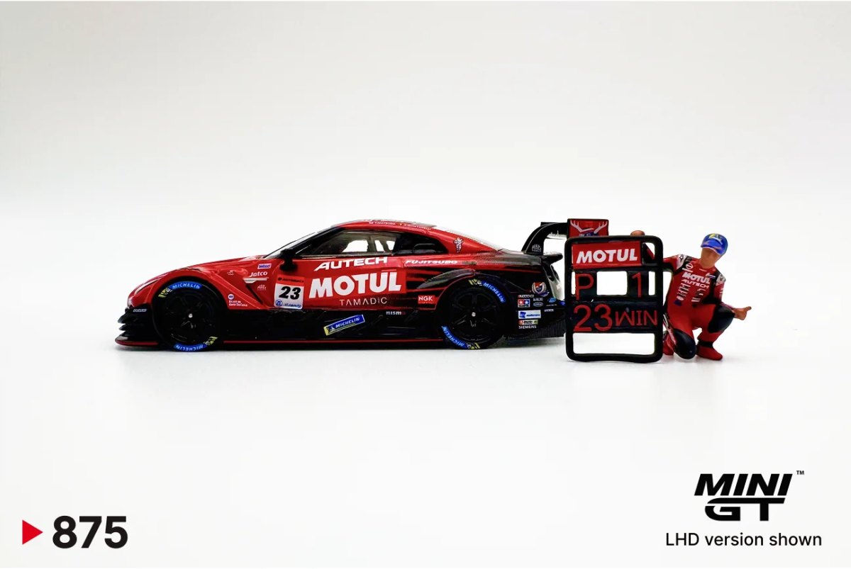 Nissan GT-R NISMO #23 "MOTUL AUTECH GT-R 2021" Super GT Series Suzuka Winner w/ Matsuda Figure: No Package: Image 5
