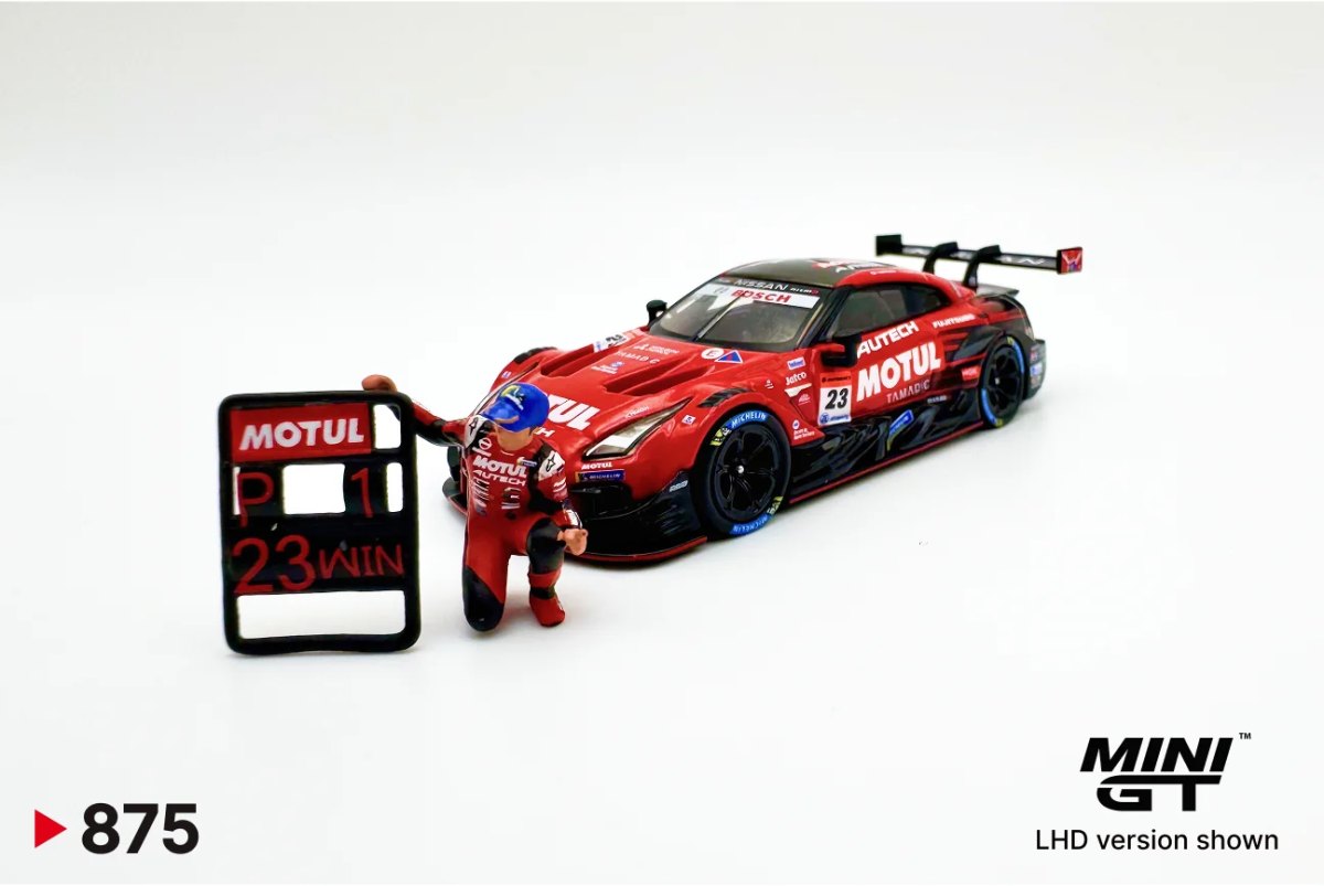 Nissan GT-R NISMO #23 "MOTUL AUTECH GT-R 2021" Super GT Series Suzuka Winner w/ Matsuda Figure: No Package: Image 3