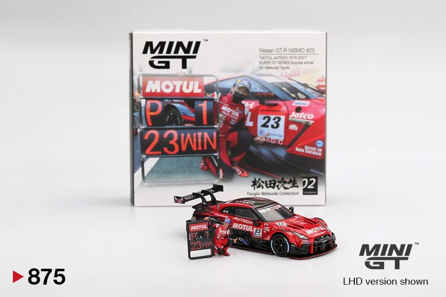 Nissan GT-R NISMO #23 "MOTUL AUTECH GT-R 2021" Super GT Series Suzuka Winner w/ Matsuda Figure: No Package: Image 2