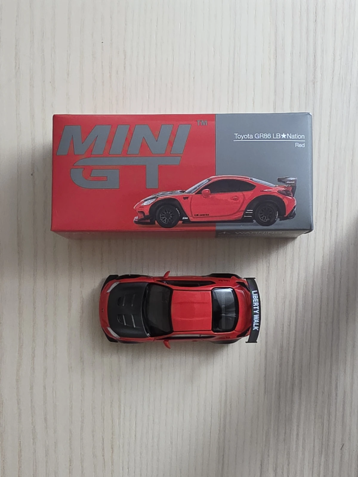 LB★Nation Toyota GR86 Red Red: No Package: Image 5