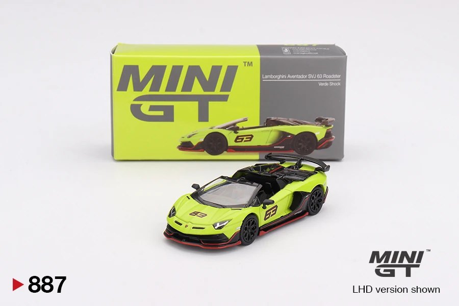 Hot Wheels Lamborghini Aventador SVJ 63 Roadster Verde Shock