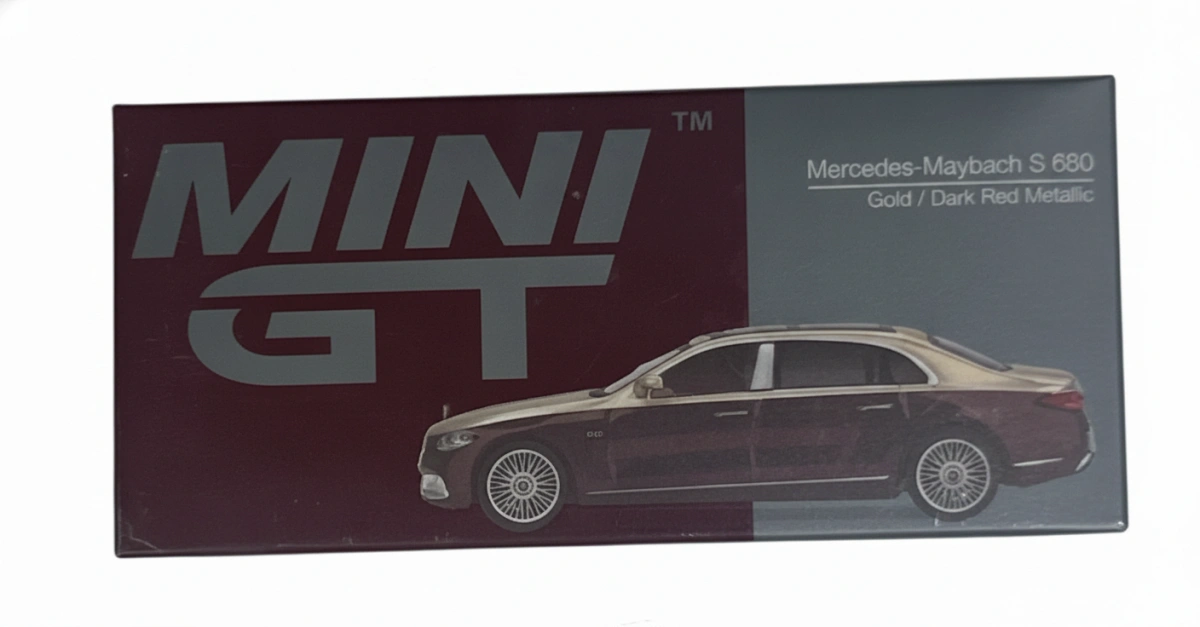 2025 Maybach S680  / Dark Red Metallic Red: Box: Image 2
