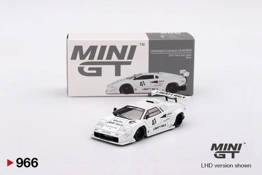 Hot Wheels Lamborghini Countach LB-WORKS White 2024 Tokyo Auto Salon
