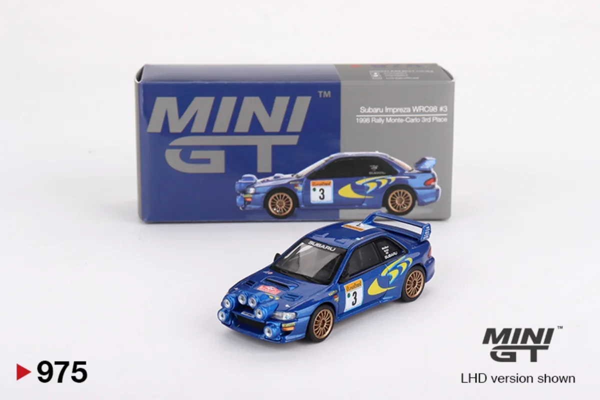 Hot Wheels Subaru Impreza WRC98 1998 Rally Monte-Carlo 3rd Place #3