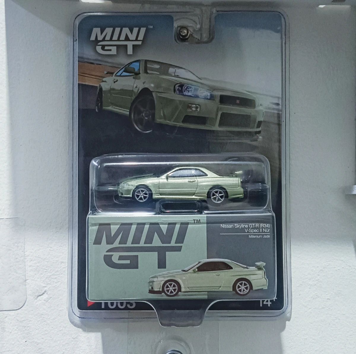 2025 Nissan Skyline GT-R (R34) V-Spec II Nür Millenium Jade: Blister: Image 5