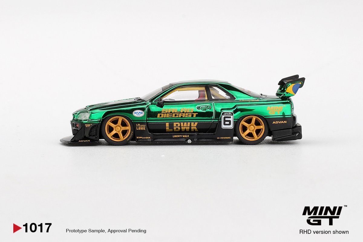 2025 Nissan LB-ER34 Super Silhouette SKYLINE 2025 One Night in Brazil Green: Image 3