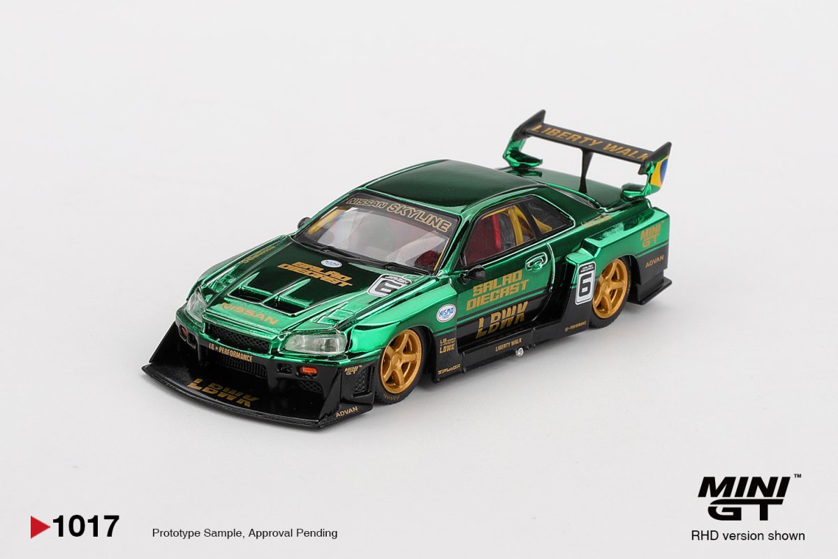 2025 Nissan LB-ER34 Super Silhouette SKYLINE 2025 One Night in Brazil Green: Image 2