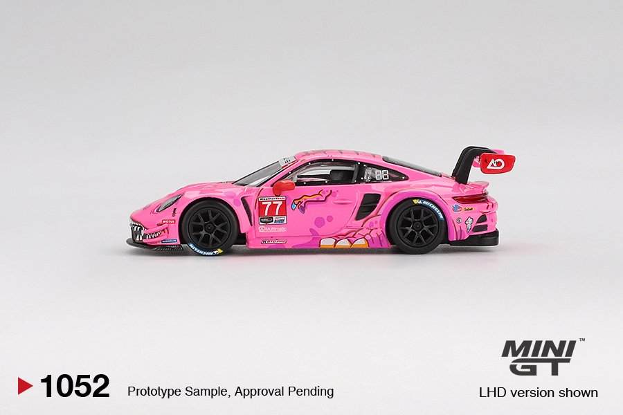2025 Porsche 911 GT3 R#77 AO Racing 2024 IMSA ROAD AMERICA Pink: Image 2