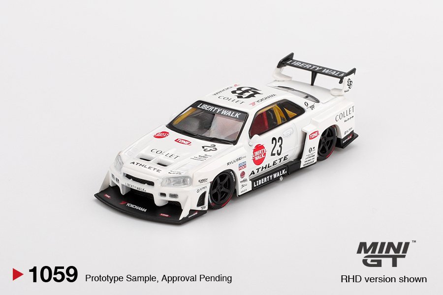 2025 Nissan LB-ER34 Super Silhouette White: Image 3