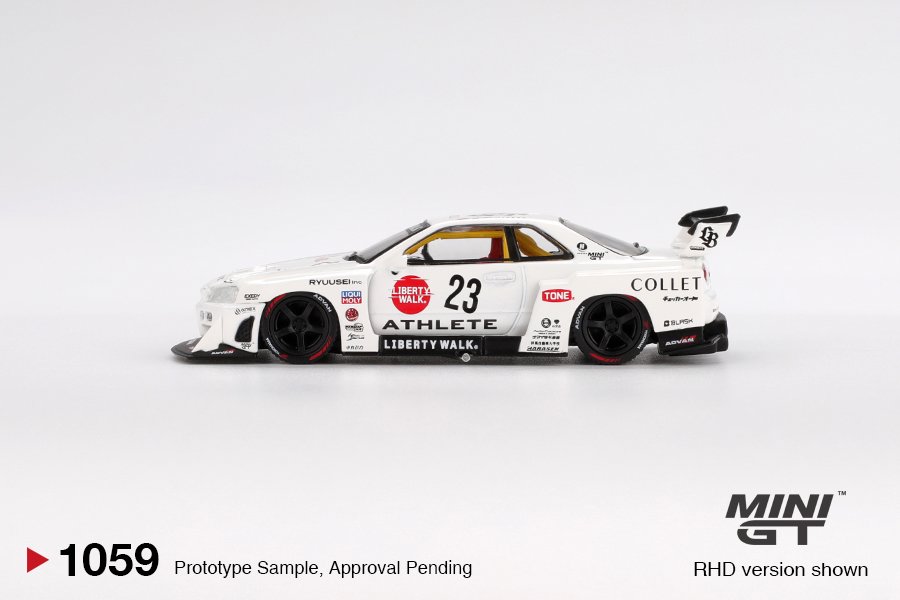 2025 Nissan LB-ER34 Super Silhouette White: Image 4