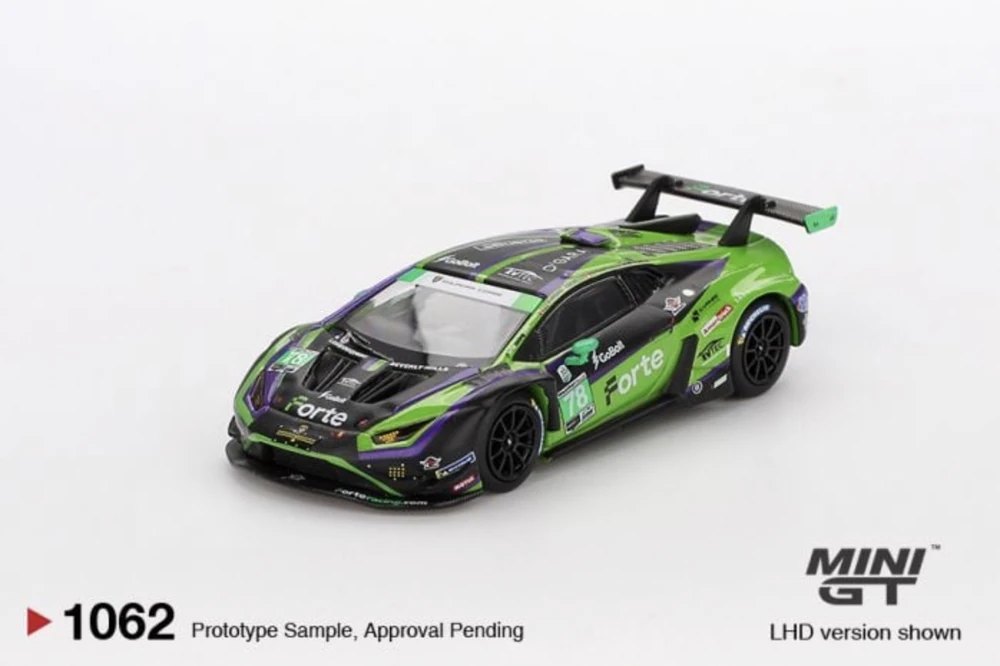 Hot Wheels Lamborghini Huracán GT3 EVO2 #78 Forte Racing 2024 IMSA Daytona 24 Hrs