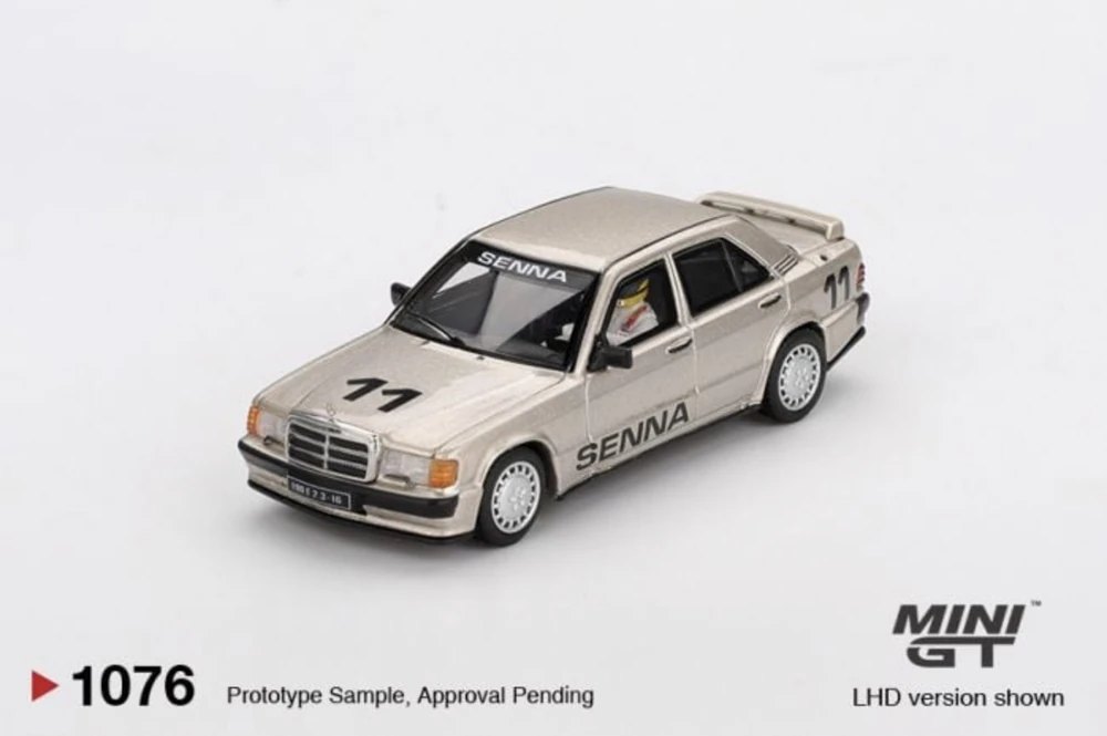 Hot Wheels Mercedes-Benz 190E 2.3-16#11 Ayrton Senna 1984 Nurburgring Race of Champions w/ Figure