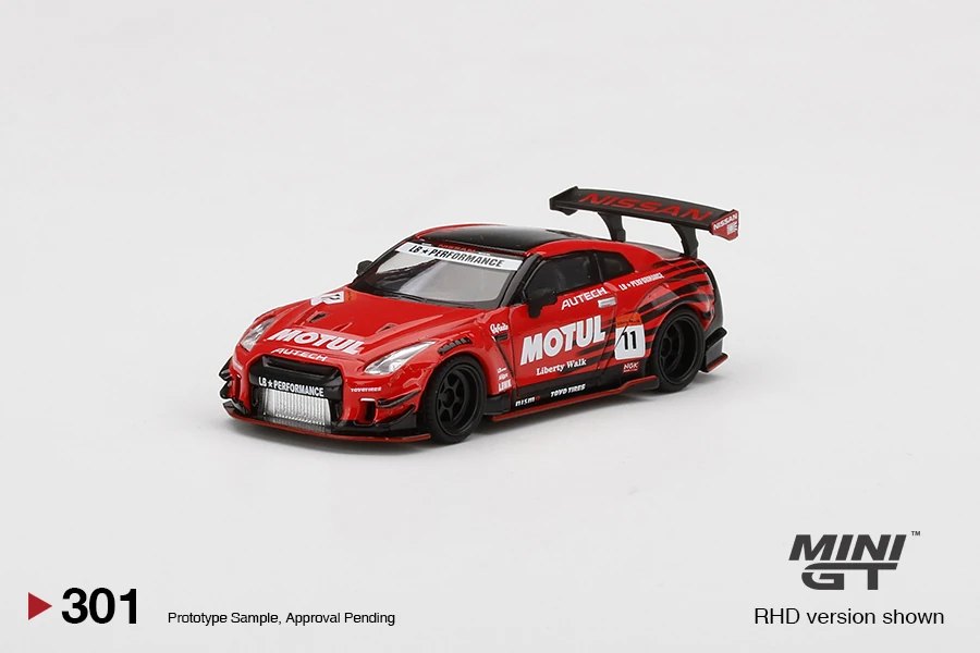 2021 LB★WORKS Nissan GT-R R35 Type 2, Rear Wing ver 3 Infinite MOTUL Red: Image 2